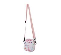 Luocute Adjustable Strap Shock Proof Hard Shell Carrying Bag with Colorful Hearts Pattern for 7 Plus, 99, 11, 12, 40, 8, 9 Instant Camera Protective Case, Semi Watertight, Dust Proof, Abra