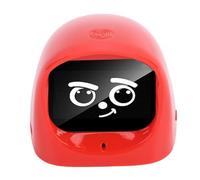 Luocute AI Car Robot Emotional Expression Companion, Interactive Smart Electronic Pet with WiFi Chat for Kids Homework Help Driving Companion (Red)