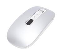 Luocute AI Voice Mouse, 120 Languages Translation Voice Input Search Screen OCR Translation Wired Bluetooth 2.4G Wireless Mouse for PC Laptop (Silver)