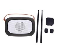 Luocute Air Drum Sticks Set, Portable Smart RGB Virtual Electronic Drumsticks Kit with Speaker 8 Sound Pedal 3D Motion Sensing Black, Set for Quiet Drum Practice