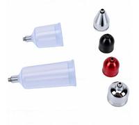 Luocute Airbrush Paint Cup Set, 5CC to 40CC Metal and Plastic Mixing Jars with Upgraded Threaded Seals, for Nail Art Model Painting Automotive Touch Ups (Full Set)