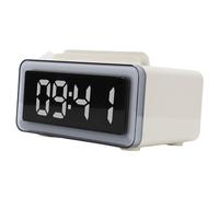 Luocute Alarm Clock with Wireless Charging Sound Machine Speaker Night Light, Digital Smart Clock for Light Sleepers, Charge Phone, Relaxation, Wake Up Routine