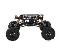 Luocute Aluminum Alloy RC Car Chassis Frame, Specifically Designed for Axial AX24 4WS XC 1/24 RC Crawler Truck, Upgraded Dual Steering Axle for Enhanced Maneuverability, with Axle