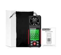 Luocute Anemometer, Handheld Digital Wind Speed Meter with 6 Measurement Units Backlit LCD Data Hold Max Min, for Outdoor Activities HVAC Testing Drone Flying (HT605S No Battery)
