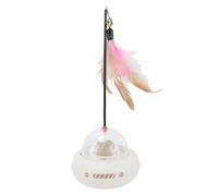 Luocute Automatic Feather Teaser Toy, Electric Cat Toy with Rotating Disc & Feather for Interactive Play Exercise, ABS Material, 120 Min Usage