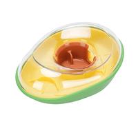 Luocute Avocado Pet Feeder, Plastic Slow Dog Bowl with Auto Food Dispenser, Design for Self-Regulating Eating, Prevents Spillage