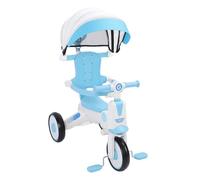 Luocute Baby Tricycle, Multifunctional Kids Trike with Adjustable Parent Handle, Removable Canopy and Enlarged EVA Wheels, for Boys Girls Ages 18 Months to 5 Years (Blue)