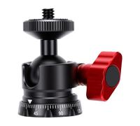 Luocute Ball Head Tripod Mount with 1/4in Screw & 180° Tilt Range | 4.4lbs Load Capacity, Rubber Padded Top, 360° Panoramic Rotation, Compatible with DSLR Camcorder Monopod Slider