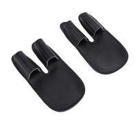 Luocute Baseball Finger Guard, 2Pcs Shock Absorbing Thickened PU Leather Baseball Finger Protector, Ergonomic Sports Protective Sleeve with Snug Fit for Batting Practice Training