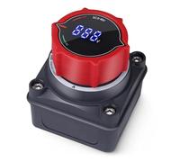 Luocute Battery Disconnect Switch, Digital Battery Isolator with LED Voltmeter Cuts Off Power Supply to Prevent Drain for RV Marine Boat Car Truck Trailer