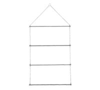 Luocute Blanket Rack, Iron Material 4 Hanging Rods Horse Blanket Organizer with Side Chains for Western and English Saddle Pads Easy Folding, 33 Inches Wide