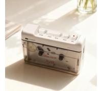 Luocute Bluetooth Cassette Tape Player, Built-in Mic | Portable Retro Recorder, Stereo Recording, 3.5mm AUX/headphone Jack, USB C Power, Auto Flip, Compact 4.7in