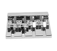 Luocute Brass Electric Bass Bridge 4 String Bass Hardtail Bridge String Spacing Compatible with Electric Replacement Parts for HiMass Zinc Alloy Rich Tone 0.75 Inch Spacing