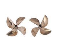 Luocute Brass Propeller for OD RC Boat 836, 4 Blade 67mm Diameter 1.7inch Pitch 6717, with Direct Replacement Setup