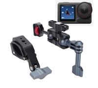 Luocute Camera Clamp Mount, Aluminum Alloy Bike Handlebar Camera Mount with Anti Slip Pads, Versatile Adapter and Thumb Lever for Action Cameras, Compatible with X4