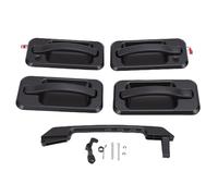 Luocute Car Exterior Door Handle Set, 5PCS ABS Black Replacement for H2 2003 2009, Automotive Exterior Door Handles with Key Hole for Front Rear Left Right Tailgate
