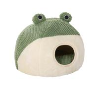 Luocute Cat Cave Bed, Soft Plush Cat with Removable Washable Cushion, Non Slip Bottom for Indoor Little Pet (M (Super Size))