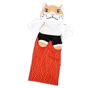 Luocute Cat Interactive Glove Toy, Movable Head Soft Finger Puppet with Full Coverage Forearm Sleeve, for Safe Play Training and Biting