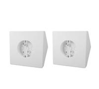 Luocute Ceiling Fan Mounting Bracket Box Heavy Duty Support Kit | Sturdy White, Supports Fans Up to 70 Lbs Lights 200 Lbs, Sloped Ceiling Compatible Up to 80°, Includes All Mounting Hardware