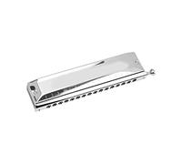Luocute Chromatic Harmonica, 16 Holes 64 Tones C Key Metal Mouth Organ with Storage Box and Cloth, for Adults Beginners Professionals and Students