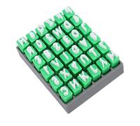 Luocute Clay Stamps, Complete Set of Uppercase Letters and Numbers for Personalized Pottery Decorating, with Storage Box for Beginners Artists Teachers and Handmade Enthusiasts