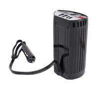 Luocute Compact Car Inverter 12V to AC 200W with Cigar Socket | Dual PD 24W and QC 24W USB Ports, Modified Sine Wave, 2 USB 2 , Short Circuit and Overload Protection, 400W Peak Power