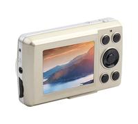 Luocute Compact Lightweight 5MP 720P Mini Camcorder, 16X Zoom HD Digital Video Camera with 2.4in Screen, Easy Operated for Outdoor Recording, Night Function (Gold)