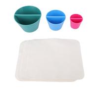 Luocute Cone Pottery Tool, 3 Sizes Ceramic Shaper Pottery Craft Supplies with 10 Suede Fabric for Artists Beginners Hobbyists Smoothing and Rounding Rims