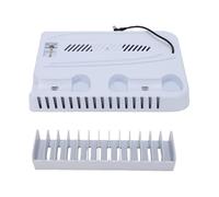 Luocute Console Cooling Station for Slim Pro Disc Digital, with Dual Controller Charger, 3 Level Quiet Fan, Touch Speed Control, Breathing LED, 4 USB Ports, Storage Slots