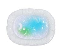 Luocute Cooling Mat for Large Dog, Comfort Arc Chill Cooling Fiber Endothermic Color Changing Pet Pad, Foldable Washable Summer Pet Blanket, Gel Pad Summer Keep Your Dog Cool (M)