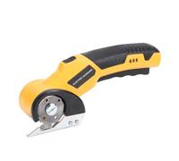 Luocute Cordless Electric Scissors, Rechargeable SK5 Alloy Steel Cardboard Cutter with Dual and LED Light, for Carpet Leather Crafts Cutting (with 2pcs 1.5mm Thickness Blades)