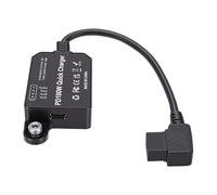 Luocute D Tap to Type C Power Adapter, PD 100W Bidirectional Quick Charger Cable with Battery Management System, for V Mount Battery Camera Laptop Phone