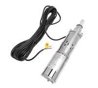 Luocute Deep Well Submersible Pump, Solar Deep Well Pump, 340W Stainless Steel Screw 6.6GPM 196FT Head Solar Submersible Water Pumping for Industry