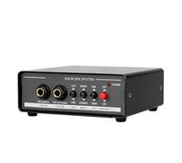 Luocute DI Box Distributor, Professional Active Signal Splitter with Ground Isolation and 1 Click Attenuation for Guitar Bass and Equipment, Dual Channel Balanced XLR Output