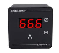 Luocute Digital AC Ammeter 1 120A LED Panel Meter for Home Use | Auto Powered 2X Second Refresh, Red Digit Display, 72mm Square Flush Mount Gauge