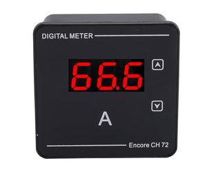 Luocute Digital AC Ammeter 1 120A LED Panel Meter for Home Use | Auto Powered 2X Second Refresh, Red Digit Display, 72mm Square Flush Mount Gauge