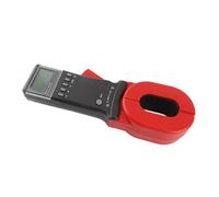 Luocute Digital Clamp Meter, 0.01 200 Ohm Resistance Range On Ground Earth Resistance Tester, Clamp Tester with 500 Data Storage LCD Display, for Electric Power