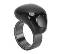 Luocute Digital Counter Prayers Reminder Ring, Touch Sensitive Smart Counter with Bluetooth 5.1 Vibration Alarm for Muslim Prayer Time Tracking, IP67 Waterproofing Unisex OLED Display (20&22mm)