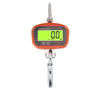 Luocute Digital Crane Scale, 2000kg Heavy Duty Industrial Hanging Scale with Remote Control, High Accuracy LCD Display for Farm Factory Construction Site (Orange)
