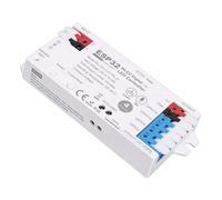Luocute Digital LED Strip Controller, 4 Channel Output Built in Mic for Music Sync and 100+ Effects with 15A and Type C Port for RGB RGBW LED Strips Compatible with WLED APP