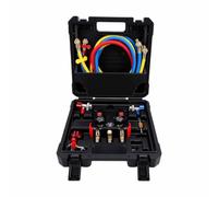 Luocute Digital Manifold Gauge Set, 3 Way Refrigerant Recharge Kit