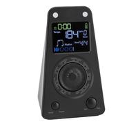 Luocute Digital Metronome, 10 Built in Beat Tones with Tapping Speed Feature and BT Speaker, for Piano Guitar Violin Ukulele Drum and All Instruments (Black)