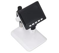 Luocute Digital Microscope 1000X, USB Digital Electron Microscope 4.3in Screen with 2MP Camera Adjustable LED Light PC Connection Supported w Battery for Industrial Repair Inspection Tool
