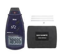 Luocute Digital Tachometer with LCD Display, 2.50-99999RPM Range Portable Photoelectric RPM Meter, Suitable for Motor Fan Automobile Boat