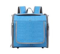 Luocute Dog Bike Basket, Quick Release Expandable Handlebar Basket with Sturdy Metal Frame for Pet Shopping Commuter Outdoor Water Proof Carrier Up to 8kg (Blue)