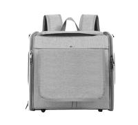 Luocute Dog Bike Basket, Quick Release Expandable Handlebar Basket with Sturdy Metal Frame for Pet Shopping Commuter Outdoor Water Proof Carrier Up to 8kg (Grey)