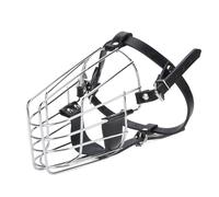 Luocute Dog Muzzle, Metal Basket Mouth Cover for Golden Retriever German Shepherd, Anti Biting Barking with Adjustable Iron Cage for Training Grooming