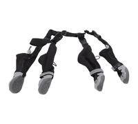 Luocute Dog Suspender Booties, Anti Dirt Pants with Shoes for Small Dogs, Outdoor Walking and Claw Protectors with Adjustable Elastic Strap (3:M)