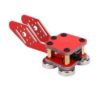 Luocute Double Paddle Morse Code Key, Mini CW Automatic Morse Telegraph Key with 4 Nd Magnet Bases, 3.5mm Sound Jack Type C Interface for HAM Radio Smartphones Computers