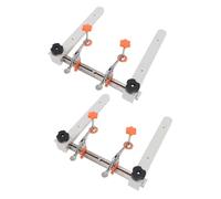 Luocute Drawer Slide Installation Tool, for Cabinet Drawer Jig with Magnetic Snap Fix and Rubber Pad Clamps, Quick Locating Track Mounting Jig for Bulk Assembly